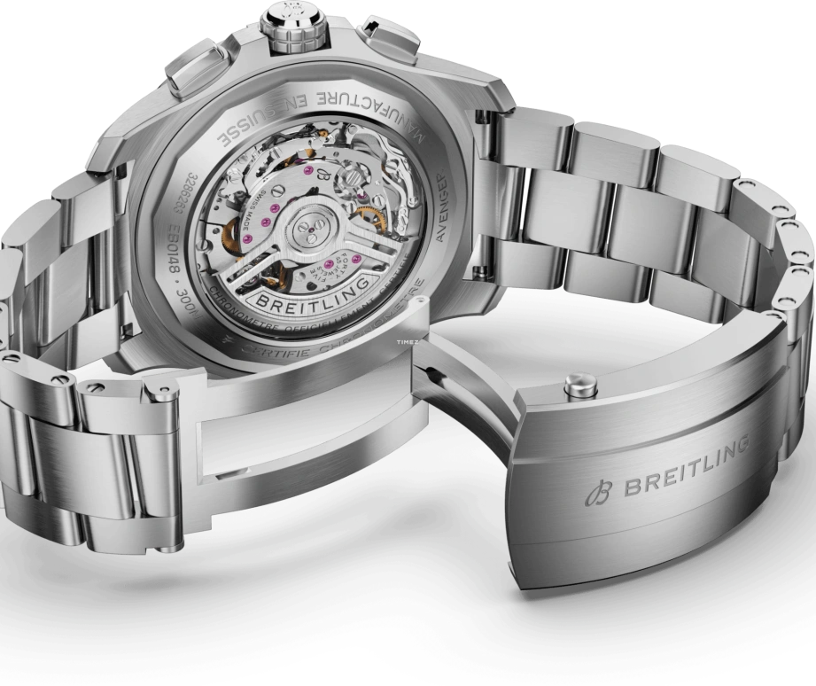 Breitling,Avenger 46mm,46mm,Titanium,Blue,Black,Automatic,Chronograph,Day,EB0148101C1E1