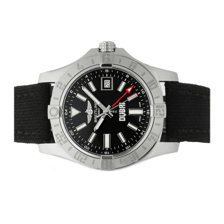 Breitling,Avenger 43mm,43mm,Stainless Steel,Black,Automatic,Day,Dule Time,A3239011,A3239011-BD90