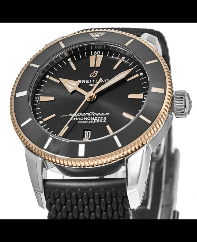 Breitling,Superocean Heritage 44mm,44mm,Stainless Steel,Black,Automatic,Day,70hours,UB2030121B1S1