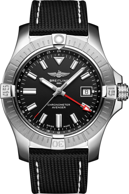 Breitling,Avenger 43mm,43mm,Stainless Steel,Black,Automatic,Date,42hours,A32397101B1X1