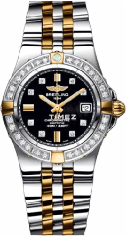 Breitling,Galactic 30mm,30mm,Stainless Steel,Black,Quartz,26280hours,In-house Caliber,B71340LA,B71340LA.BA15.368D