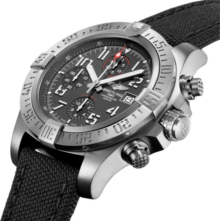 Breitling,Avenger 45mm,45mm,Titanium,Grey,Automatic,Chronograph,Date,Compass,E13383101M2W1