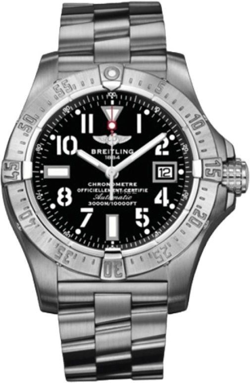 Breitling,Avenger 45.40mm,45.40mm,Stainless Steel,Black,Automatic,Chronograph,Date,Anti-magnetic,A1733010,A1733010/B906/147A