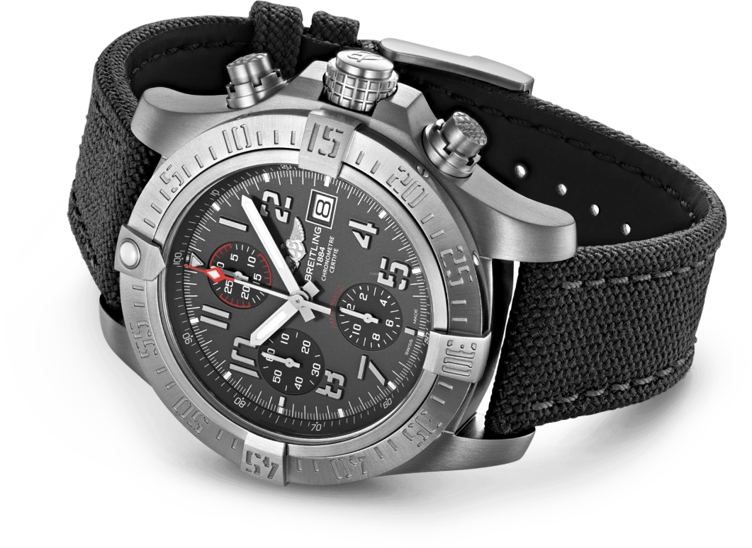 Breitling,Avenger 45mm,45mm,Titanium,Grey,Automatic,Chronograph,Date,Compass,E13383101M2W1