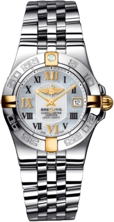 Breitling,Galactic 30mm,30mm,Yellow Gold,Stainless Steel,Silver White,Quartz,Day,26280hours,B71340L2,B71340L2/A688/368A