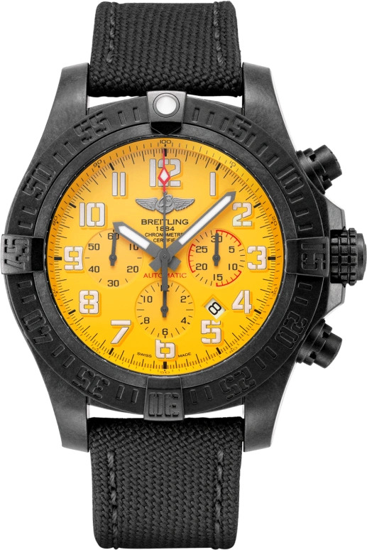 Breitling,Avenger 50mm,50mm,Titaplast,Yellow,Automatic,Chronograph,Date,Column Wheel,XB0170E41I1W1