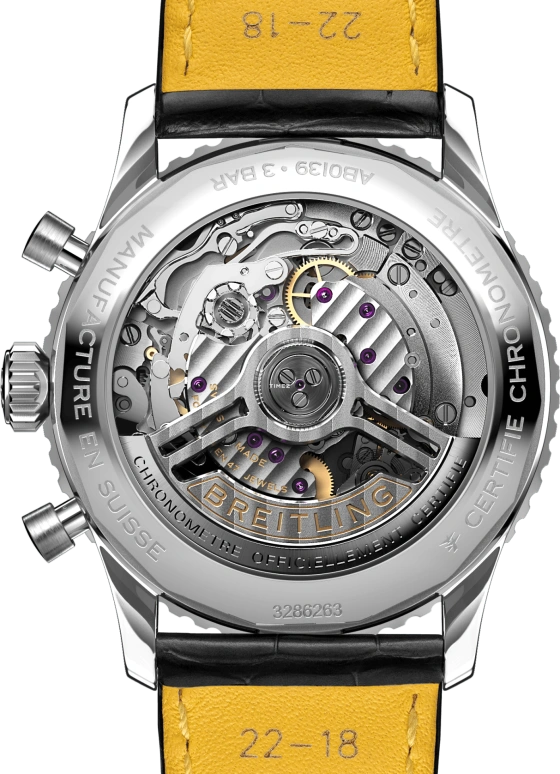 Breitling,Navitimer 41mm,41mm,Stainless Steel,Black,Automatic,Chronograph,Day,AB0139211B1P1