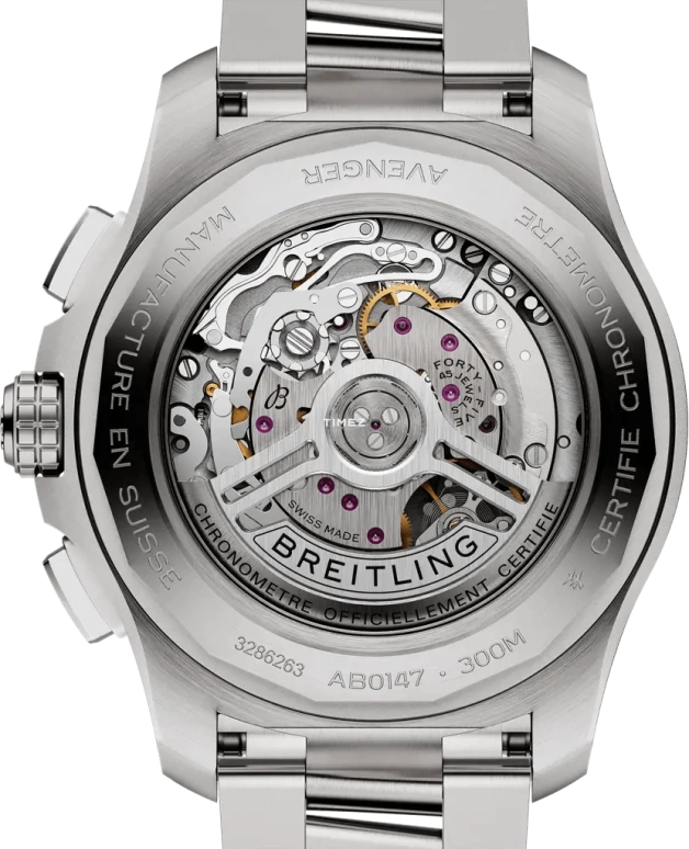 百年灵,复仇者 44毫米,44毫米,精钢,棕色,自动上弦,计时,日历,AB0147101A1A1