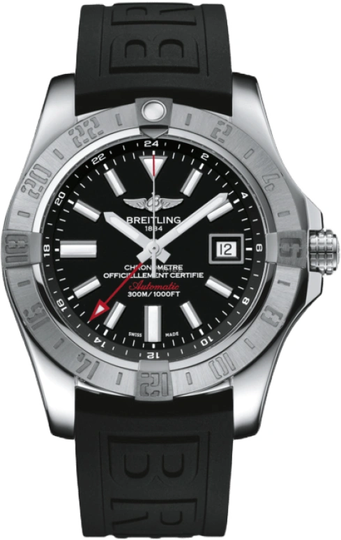 Breitling,Avenger 43mm,43mm,Stainless Steel,Black,Automatic,Date,42hours,A32390111B1S2