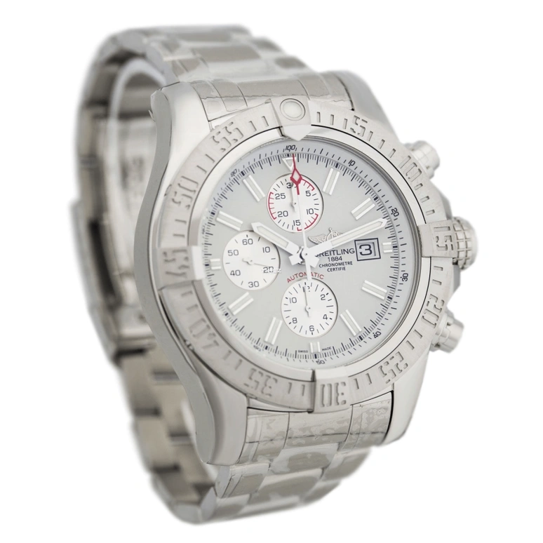 Breitling,Avenger 48mm,48mm,Stainless Steel,Silver,Automatic,Chronograph,Day,A1337111,A1337111/G779/168A