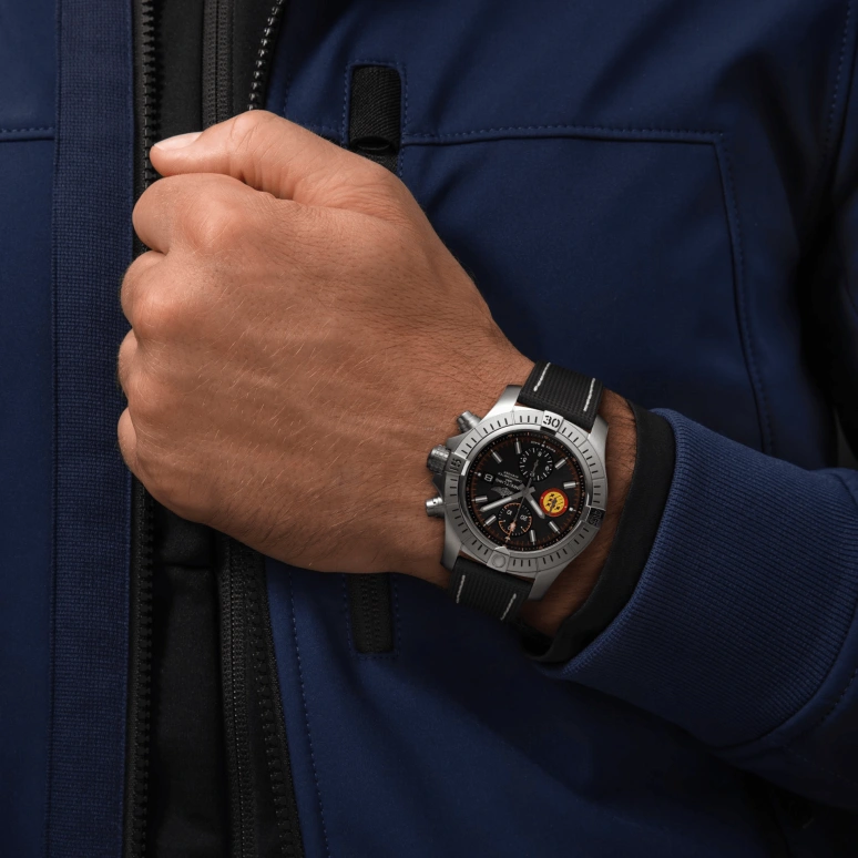 Breitling,Avenger 45mm,45mm,Stainless Steel,Black,Automatic,Chronograph,Date,Compass,A133171A1B1X1