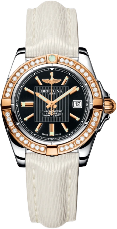 Breitling,Galactic 32mm,32mm,Rose Gold,Stainless Steel,Black,Quartz,Date,26280hours,C71356LA,C71356LA/BA12/235X