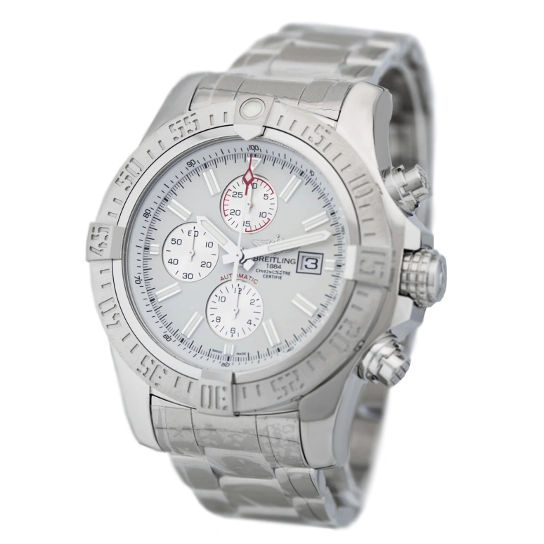 Breitling,Avenger 48mm,48mm,Stainless Steel,Silver,Automatic,Chronograph,Day,A1337111,A1337111/G779/168A