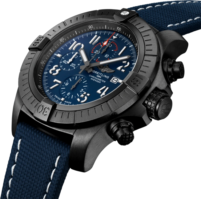 Breitling,Avenger 48mm,48mm,Titanium,Blue,Automatic,Chronograph,Date,Compass,V13375101C1X2