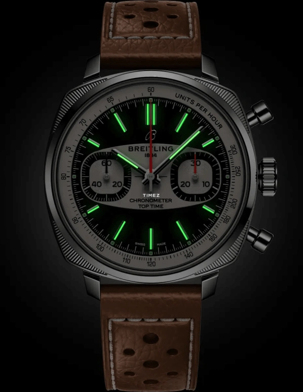 Breitling,Top Time 38mm,38mm,Stainless Steel,White,Black,Automatic,Chronograph,70hours,AB01771A1B1X1
