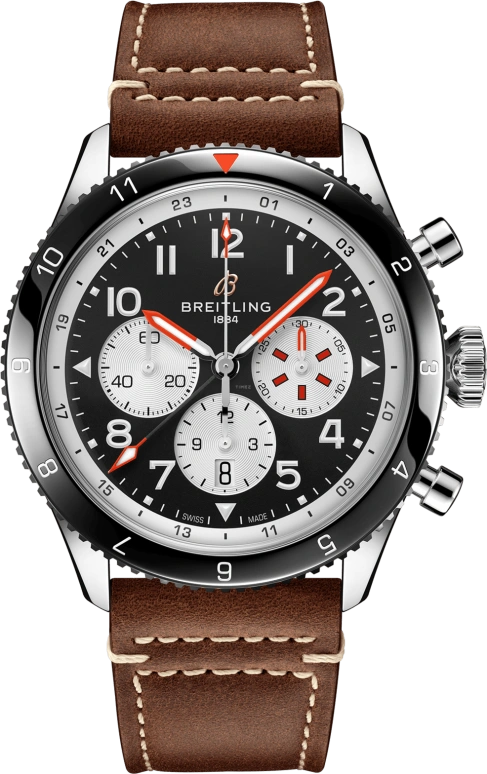 Breitling,Aviatior 8 46mm,46mm,Ceramic,Stainless Steel,Black,Automatic,Chronograph,Day,Dule Time,YB04451A1B1X1