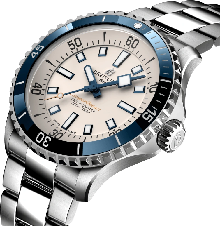 Breitling,Superocean 42mm,42mm,Stainless Steel,White,Automatic,40hours,In-house Caliber,A17375E71G1A1