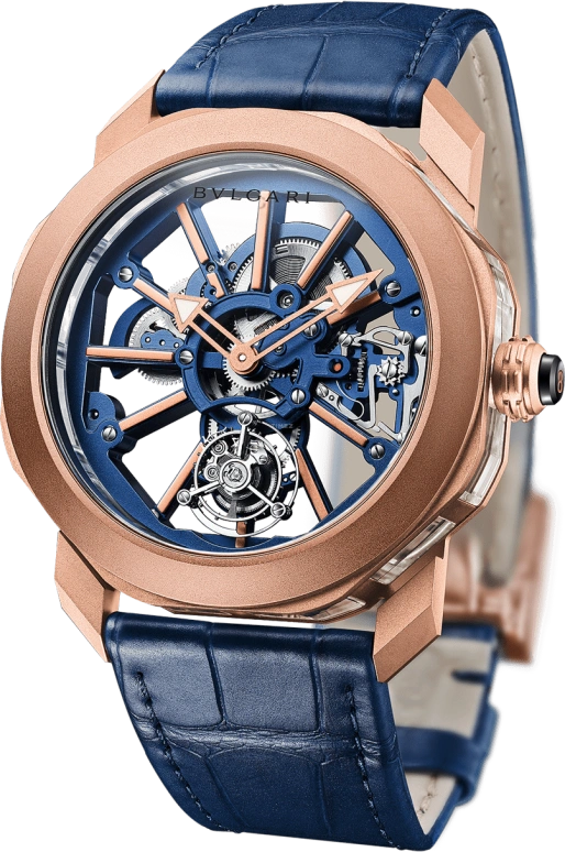 Bulgari,Octo 44mm,44mm,Rose Gold,Sapphire,Handwound,64hours,In-house Caliber,103157