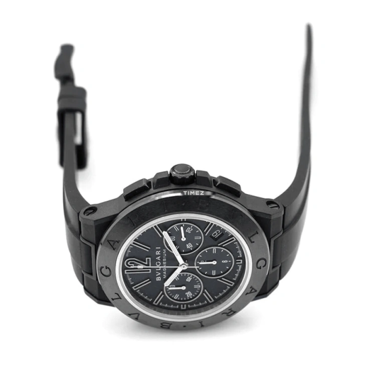 Bulgari,Diagono 42.50mm,42.50mm,Peek,Magnesium Alloy,Ceramic,Black,Automatic,Chronograph,Day,102428