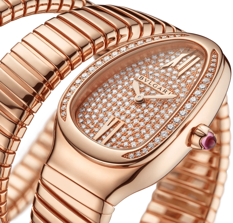 Bulgari,Serpenti 35mm,35mm,Pink Gold,Quartz,26280hours,In-house Caliber,101956