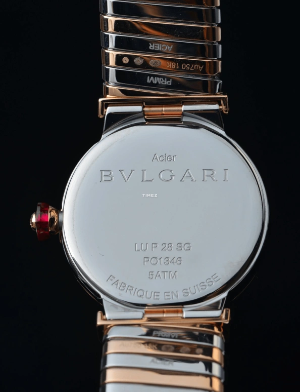 Bulgari,Lvcea 28mm,28mm,Stainless Steel,White,Quartz,In-house Caliber,Sapphire,Crystal Glass,102952