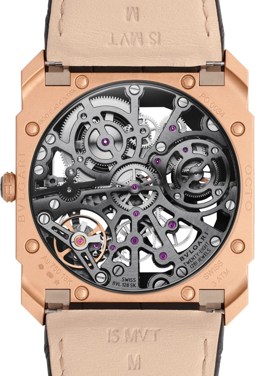 Bulgari,Octo 40mm,40mm,Pink Gold,Skeleton,Handwound,Power Reserve Indicator,65hours,102946