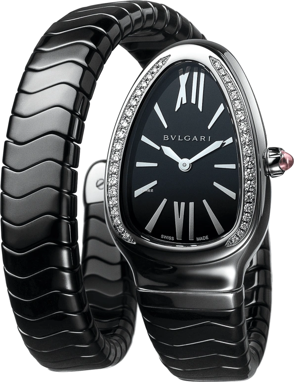 Bulgari,Serpenti 0mm,0mm,Ceramic,Black,Quartz,Sapphire,Crystal Glass,Other,102803