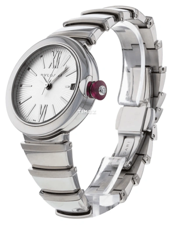 Bulgari,Lvcea 33mm,33mm,Stainless Steel,Silver,Grey,Automatic,Day,42hours,102219