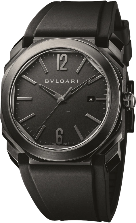 Bulgari,Octo 41.50mm,41.50mm,Stainless Steel,Black,Automatic,Date,Hollow Out,102737