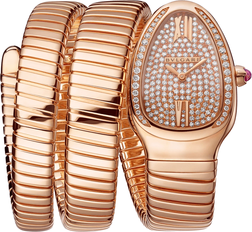 Bulgari,Serpenti 35mm,35mm,Pink Gold,Quartz,26280hours,In-house Caliber,101956