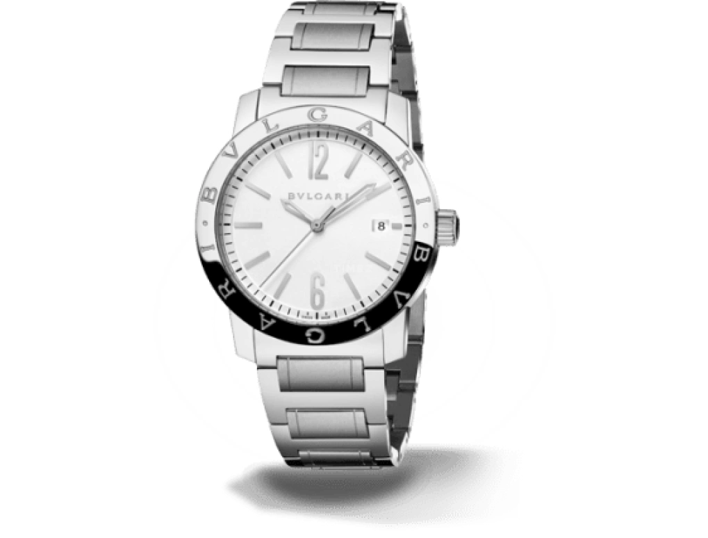 Bulgari,Bulgari Bulgari 39mm,39mm,Stainless Steel,Silver,Automatic,Day,42hours,102110