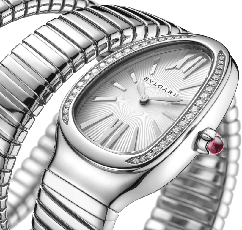 Bulgari,Serpenti 35mm,35mm,Stainless Steel,Silver,Quartz,26280hours,In-house Caliber,101910