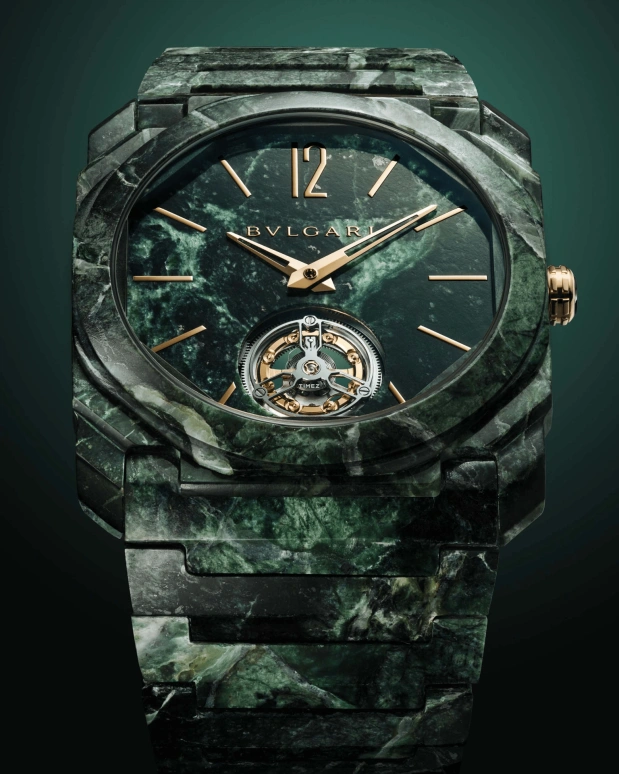 宝格丽,Octo 40毫米,40毫米,钽金,绿色,自动上弦,陀飞轮,60小时,ONLYWATCH
