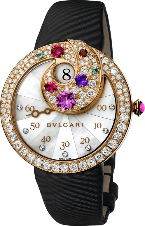 Bulgari,High Jewellery 40mm,40mm,Rose Gold,Sapphire,White,Automatic,45hours,In-house Caliber,102007