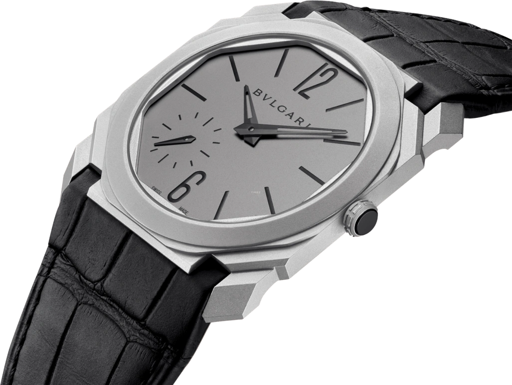 Bulgari,Octo 40mm,40mm,Titanium,Grey,Automatic,60hours,In-house Caliber,102711