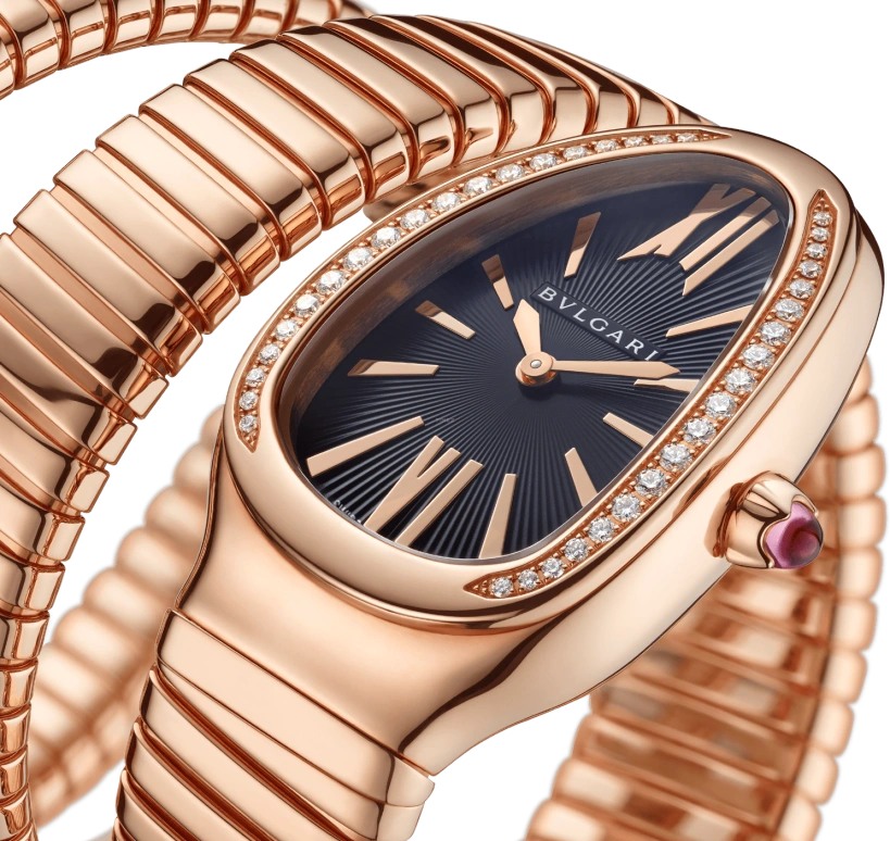 Bulgari,Serpenti 35mm,35mm,Pink Gold,Black,Quartz,26280hours,In-house Caliber,101814