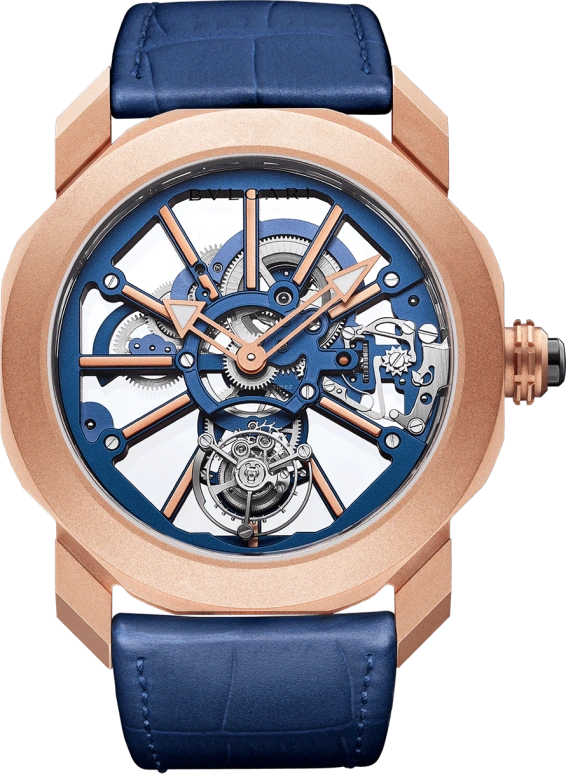 Bulgari,Octo 44mm,44mm,Rose Gold,Sapphire,Handwound,64hours,In-house Caliber,103157