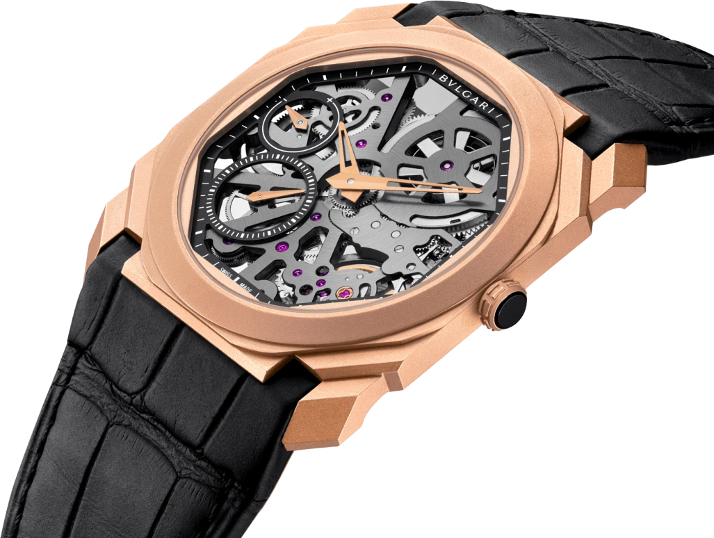 Bulgari,Octo 40mm,40mm,Pink Gold,Skeleton,Handwound,Power Reserve Indicator,65hours,102946