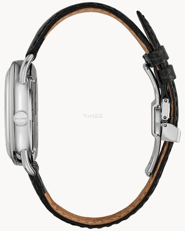 Bulova,Commodore 38.50mm,38.50mm,Stainless Steel,Black,Automatic,Day,Sapphire,Crystal Glass,96B325