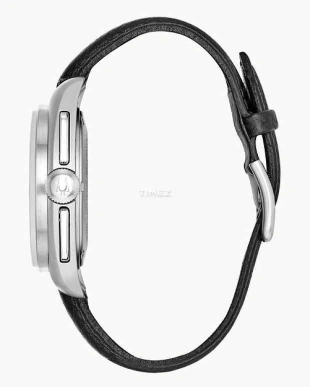 宝路华,Lunar Pilot 45毫米,45毫米,不锈钢,黑色,石英,计时,日历,96B251LE