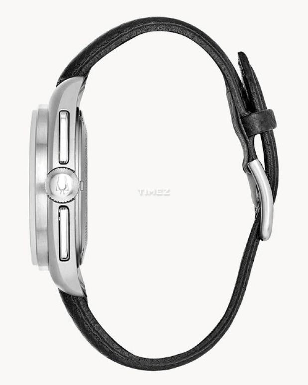 宝路华,Lunar Pilot 45毫米,45毫米,不锈钢,黑色,石英,计时,日历,96B251