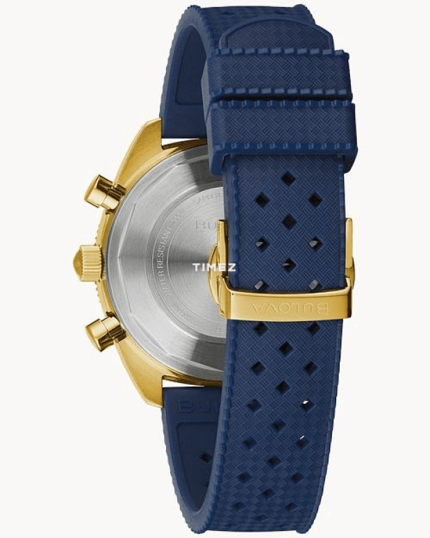 宝路华,Chronograph 40.50毫米,40.50毫米,不锈钢,米色,蓝色,石英,计时,蓝宝石,水晶玻璃,98A256