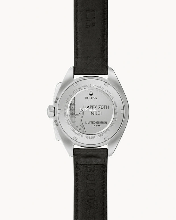 宝路华,Lunar Pilot 45毫米,45毫米,不锈钢,黑色,石英,计时,日历,96B251LE