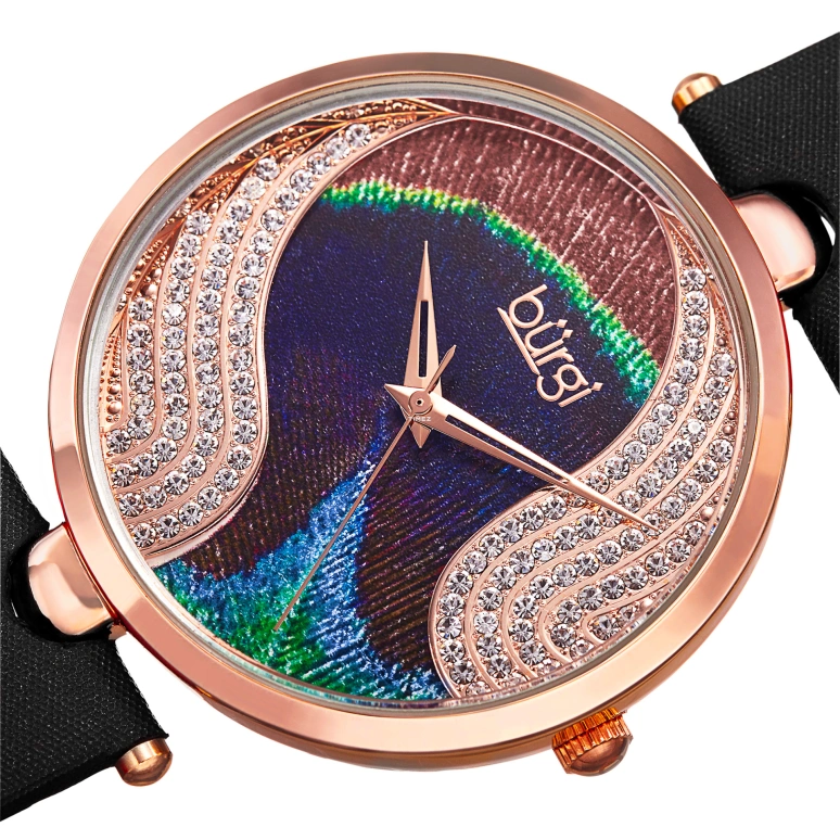 伯基,其它 38毫米,38毫米,复合材料,多彩,石英,矿物水晶,蓝宝石,圆形,BUR131BKR