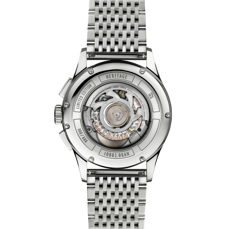 Carl F. Bucherer,Heritage 41mm,41mm,Stainless Steel,Silver,Grey,Automatic,Chronograph,Month,Big Date,00,00.10803.08.12.23