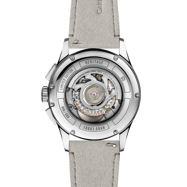 Carl F. Bucherer,Heritage 41mm,41mm,Stainless Steel,Silver,Grey,Automatic,Chronograph,Month,Big Date,00,00.10803.08.12.23