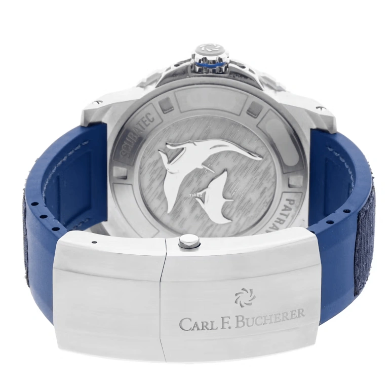 Carl F. Bucherer,Patravi 45mm,45mm,Stainless Steel,Blue,Automatic,Day,Sapphire,00,00.10632.23.53.02