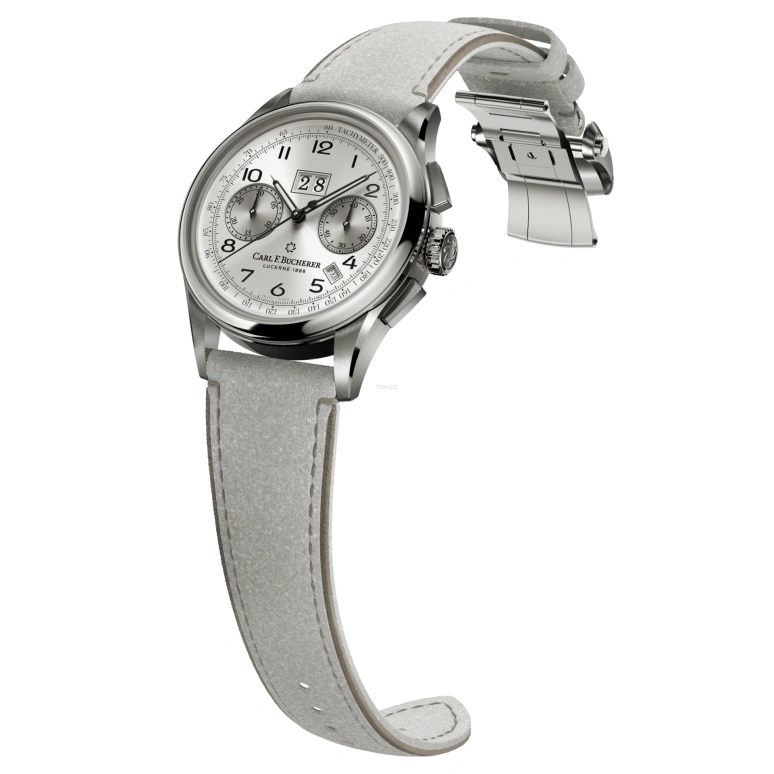 Carl F. Bucherer,Heritage 41mm,41mm,Stainless Steel,Silver,Grey,Automatic,Chronograph,Month,Big Date,00,00.10803.08.12.23