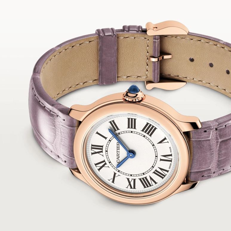 Cartier,Ronde de Cartier 29mm,29mm,Rose Gold,Cream,Quartz,Sapphire,Crystal Glass,Round,WGRN0018
