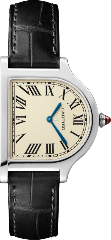 卡地亚,Cartier Privé珍藏 37.15x28.75毫米,37.15x28.75毫米,铂金,米黄色,手动上弦,蓝宝石,水晶玻璃,其他,WGCC0004